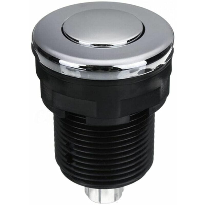 Lablanc - Interrupteur pneumatique à bouton-poussoir pour baignoire, spa, déchets, déchets, noir, 34 mm,SEMAket,noir