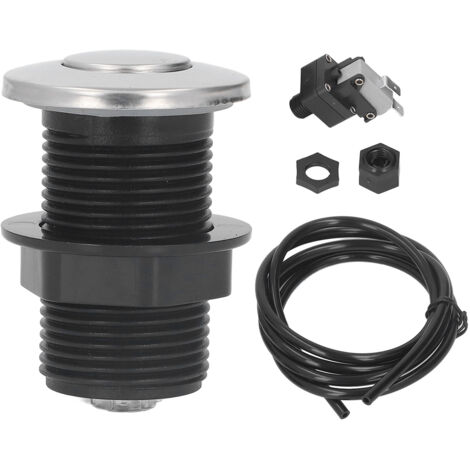 Interrupteur pneumatique pour broyeur de déchets alimentaires, bouton en acier inoxydable, 125/250V