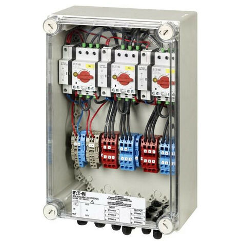 Interrupteur pompiers pour 3 chaînes 30A MC4 000168100 EATON SOL30X3-SAFETY-MC4-U(230V50HZ)