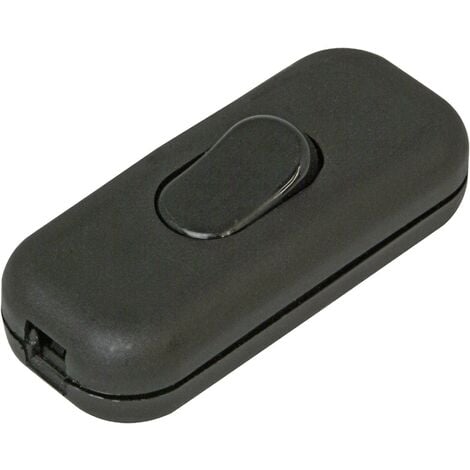 Interrupteur pour câble souple Kopp 191305001 avec décharge de traction noir 1 x Off/On 6 A 1 pc(s) W720511