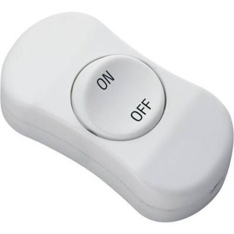 Interrupteur pour câble souple TRU COMPONENTS TC-R13-901 1587934 blanc 1 x Off/On 6 A 1 pc(s) S640211