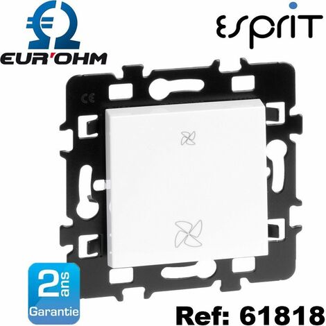 Interrupteur pour VMC 2 vitesses ESPRIT - Type de Commandes - Commande VMC 2 vitesses