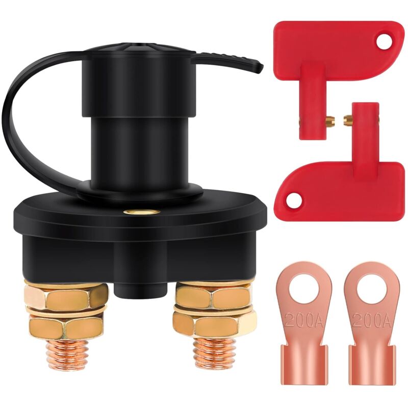 S-giant - Interrupteur principal 12 v / 24 v, Interrupteur principal de batterie, Interrupteur d'arrêt rapide, Interrupteur de batterie en cuivre