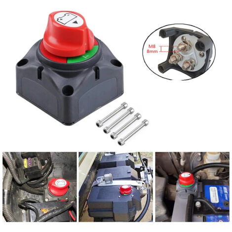 Interrupteur principal d'alimentation 12-48 V à 3 positions pour yacht/camping-car, commutateur de transfert haute puissance pour batterie de voiture