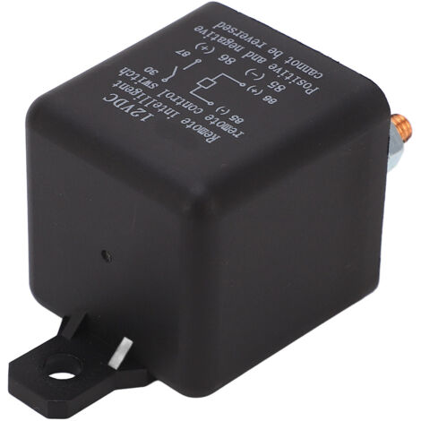 Interrupteur Relais 12V Télécommande Double pour Véhicule, Contact Normalement Ouvert en Cuivre, Commande Sans Fil 120A