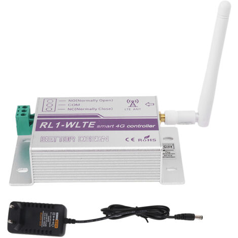Interrupteur Relais Intelligent Prise EU 100‑240V, Télécommande 4G sans Fil Émetteur Récepteur