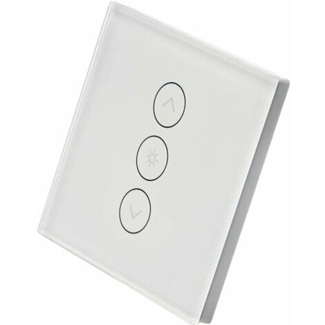 Interrupteur rétroéclairable, WiFi encastrable, Variateur d'intensité, Compatible avec Alexa et Google Home, Remplace votre interrupteur classique, Aucun hub