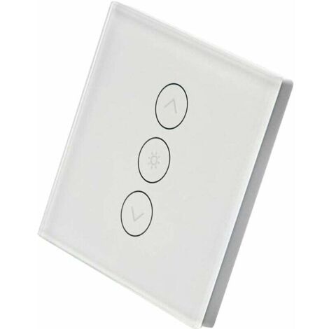 Interrupteur rétroéclairable, WiFi encastrable, Variateur d'intensité, Compatible avec Alexa et Google Home, Remplace votre interrupteur classique, Aucun hub
