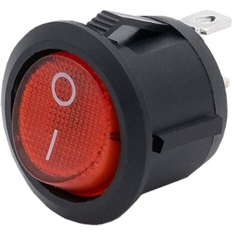 INTERRUPTEUR ROND BIPOLAIRE LUMINEUX - VT-206-0201