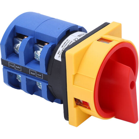 Interrupteur Rotatif à Came avec Sécurité Cadenas 63A 240V/440V AC pour Commutateur de Charge Universel