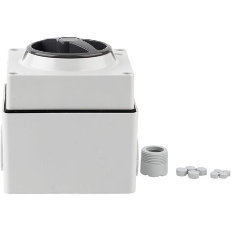 Interrupteur rotatif étanche IP65 pour extérieur, 250V 20A, bouton marche/arrêt avec voyant