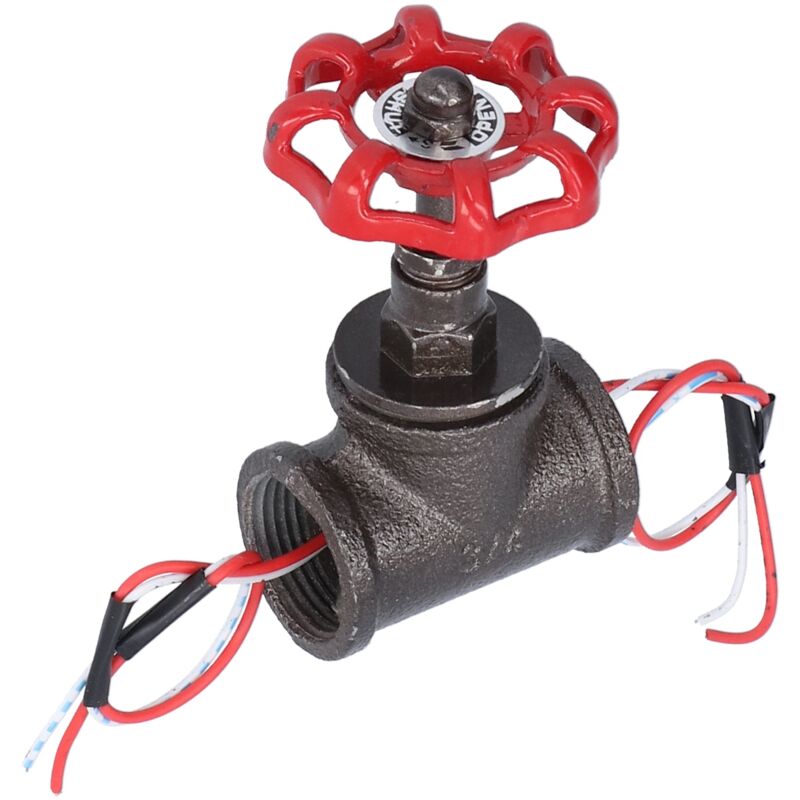 Interrupteur rotatif vintage pour lampe steampunk avec fil électrique et robinet d'arrêt 3/4 pouce