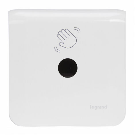 Interrupteur sans contact pour commande de porte MOSAIC - blanc antimicrobien - LEGRAND