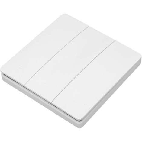 Interrupteur sans fil 3 boutons auto-alimenté, kit avec récepteur pour éclairage maison et bureau