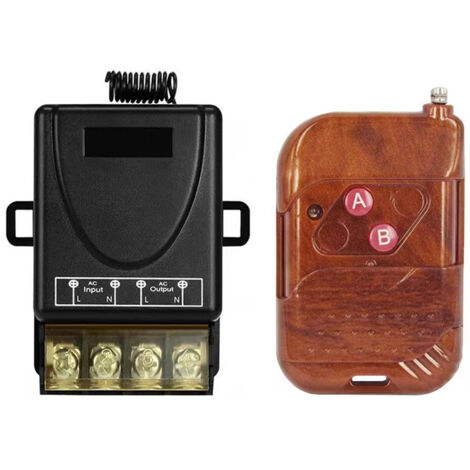 Interrupteur sans fil 433 MHz pour pompe – Commande à distance jusqu’à 150 m, tension universelle 85–260 V, mono-phasé, haute puissance, compatible avec télécommande RF-lsw