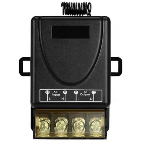 Interrupteur sans fil à distance 433 MHz pour pompe – Commande à distance mono-canal, tension large 85–260 V, interrupteur marche/arrêt pour alimentation électrique-lsw