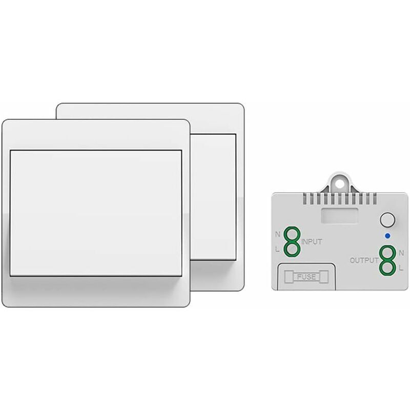Ayyqh - Interrupteur sans fil autoalimenté, sans pile, télécommande sans fil pour les lumières et appareils électriques, étanche et sûr, pouvant être