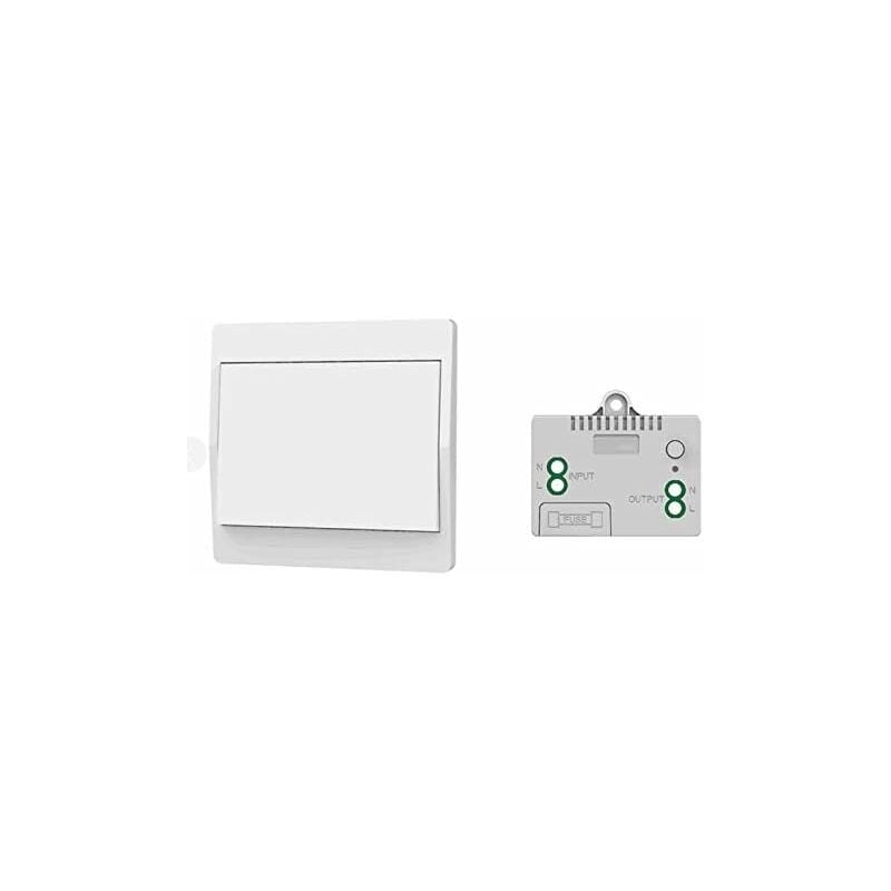 Self-powered wireless switch, battery-free, wireless remote control for lights and electrical appliances, waterproof and safe, can be installed