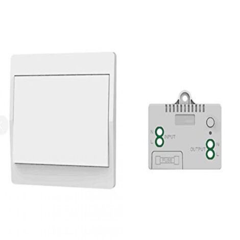 Interrupteur Sans Fil Autoalimenté - 433 MHz - Étanche IP44 - Pour Lumières Et Appareils Électriques - Portée 50 M En Intérieur - 1 Pièce