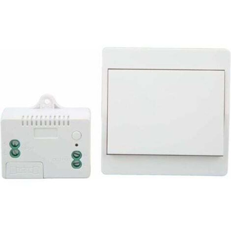 Interrupteur sans fil autoalimenté, sans pile, télécommande sans fil pour les lumières et appareils électriques, étanche et sûr, pouvant être