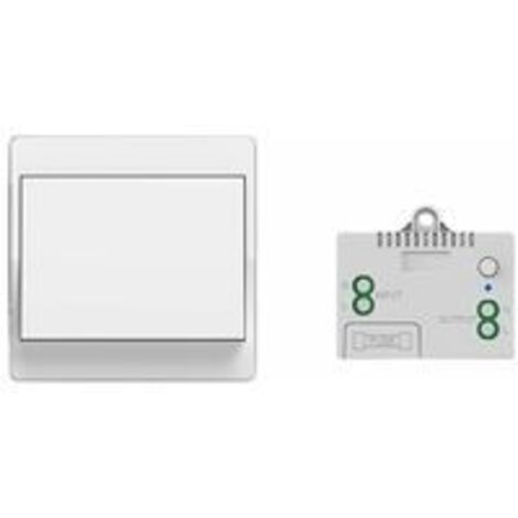 Interrupteur sans fil autoalimenté, sans pile, télécommande sans fil pour les lumières et appareils électriques, étanche et sûr, pouvant être installé directement dans une salle de bain, etc.