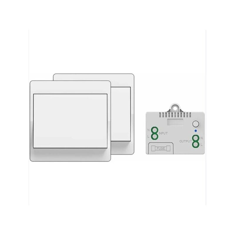 Interrupteur sans fil autoalimenté, sans pile,télécommande sans fil pour les lumières et appareils électriques,étanche et sûr,pouvant être installé