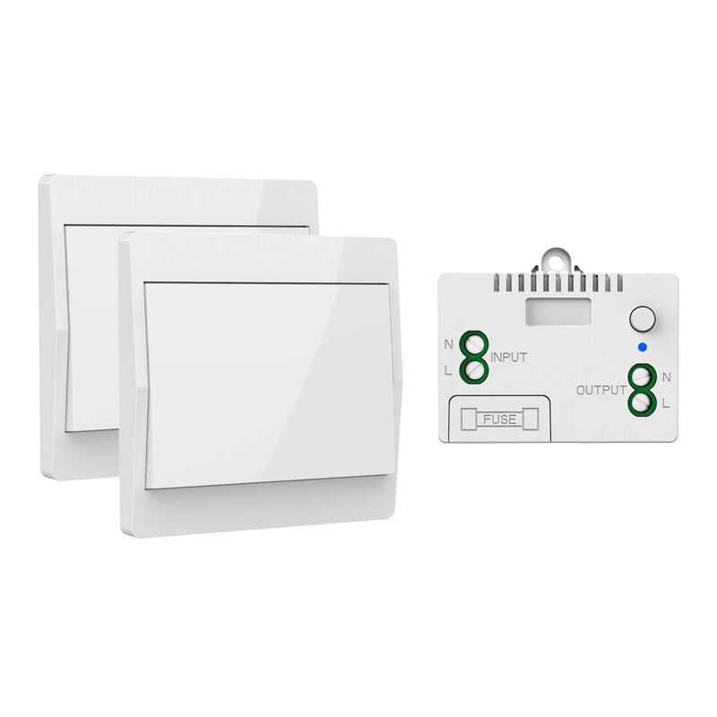 Interrupteur sans fil autoalimenté, sans pile,télécommande sans fil pour les lumières et appareils électriques,étanche et sûr,pouvant être installé