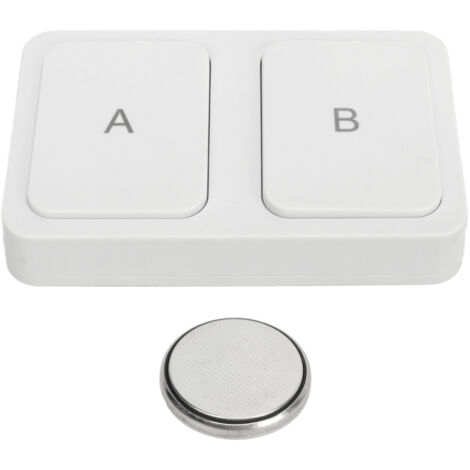 Interrupteur sans fil intelligent pour maison connectée, bouton poussoir 2 voies compatible Tuya Zigbee