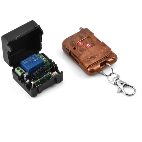 Interrupteur sans fil RF 12V 10A avec relais monocanal et télécommande