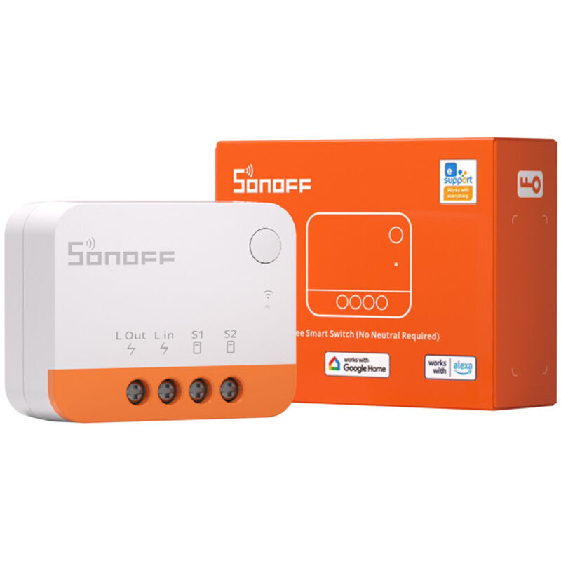 SONOFF ZBMINIL2 Zigbee Interrupteur Intelligent, Aucun Fil Neutre Requis, Fonctionne Avec Alexa & Google Home, NéCessite Une Passerelle Zigbee,2pack