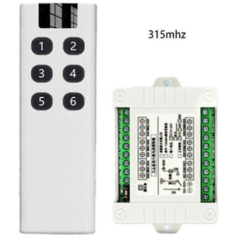 Interrupteur sans fil télécommande, récepteur et émetteur 315/433 MHz pour maison intelligente