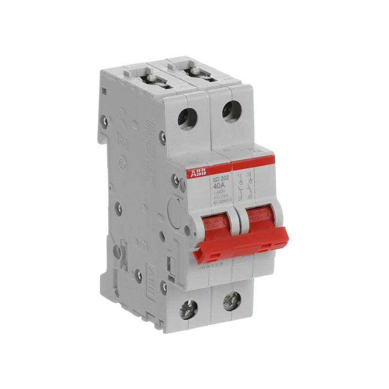 Interrupteur (Sd200) 2 pôles 40A ABB