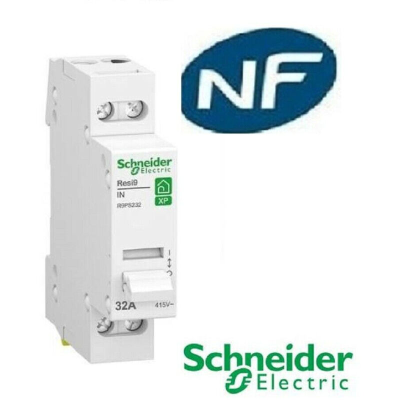 Resi9 XP interrupteur 2 Pôles 32A 2NO 250VCA SCHNEIDER R9PS232