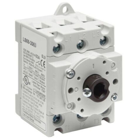 Interrupteur sectionneur 3P 20A fond d'armoire - Fixation rail DIN - IMO