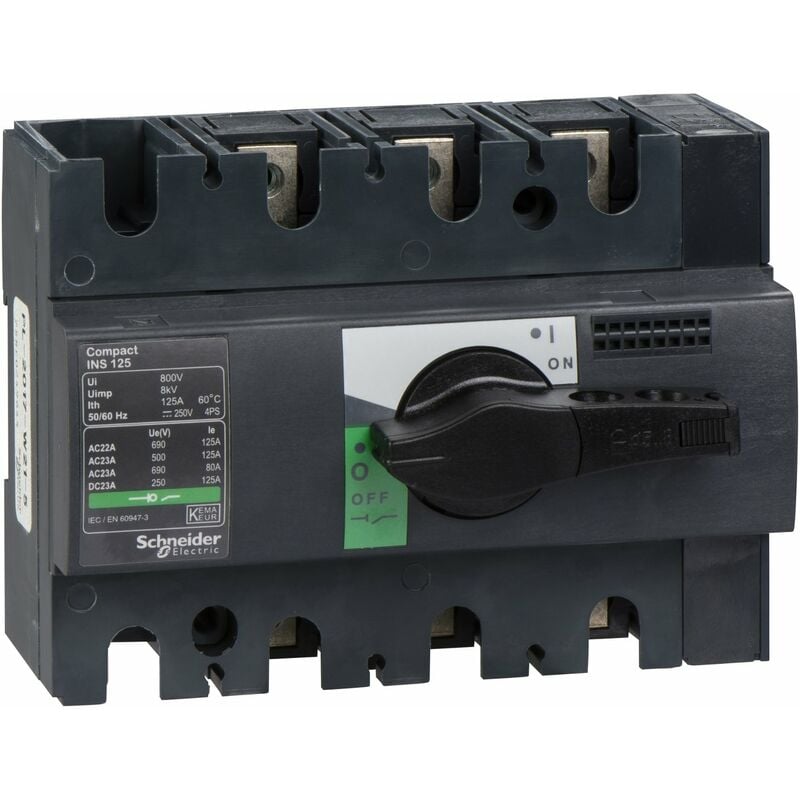 Schneider Electric - Interrupteursectionneur Interpact INS125 3P 125 a - 28910
