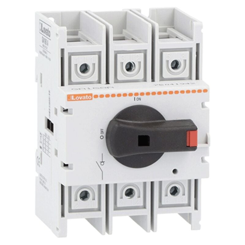 Lovato - Sectionneur tripolaire à commande directe 63A GA063C