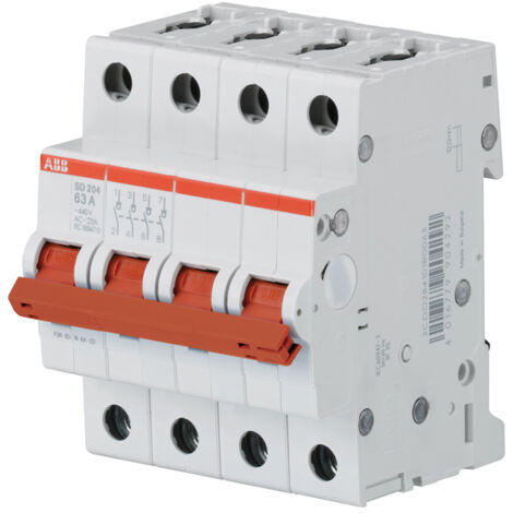 Interrupteur sectionneur ABB SD204/63 4P 63A 4M M990429