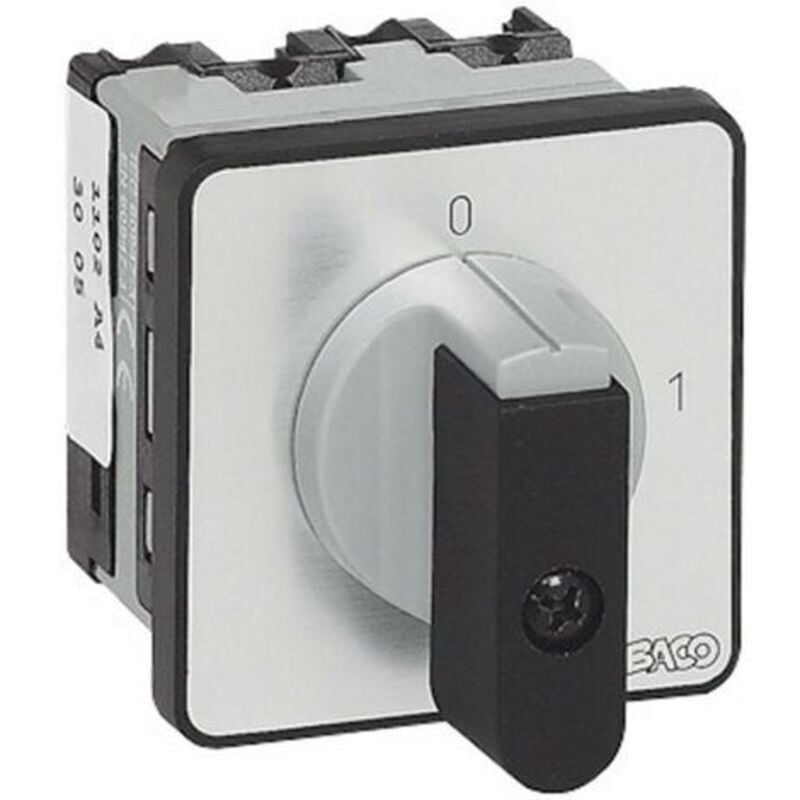 NB02AQ1 Interrupteur sectionneur 16 a 1 x 90 ° gris, noir 1 pc(s) - Baco