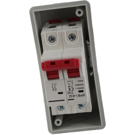 Interrupteur Sectionneur DC 500V 32A IP65 pour Installation Photovoltaïque