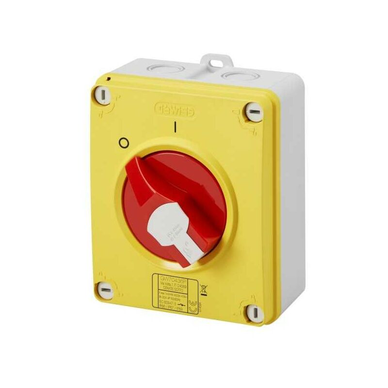 Gewiss - Interrupteur sectionneur de proximité 25A 4P