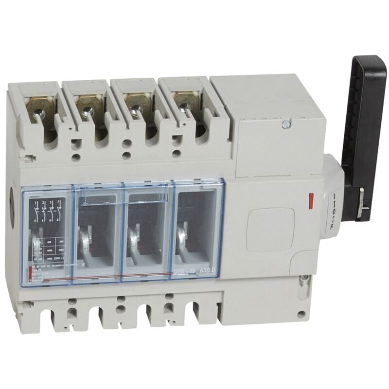 Inter-sectionneur dpx-is 630 400 a 4P à déclenchement -cde latérale droite Legrand 026678