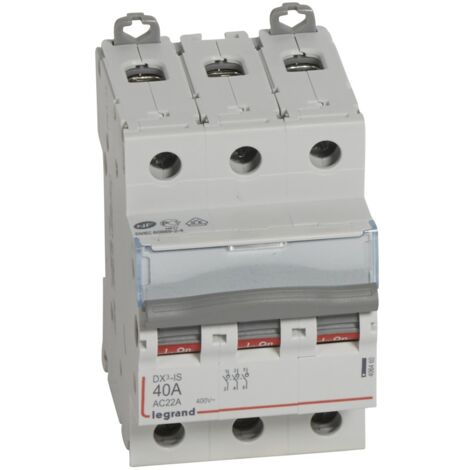 Interrupteur-sectionneur DX³-IS 3 Pôles 400V 40A 3 modules LEGRAND 406460