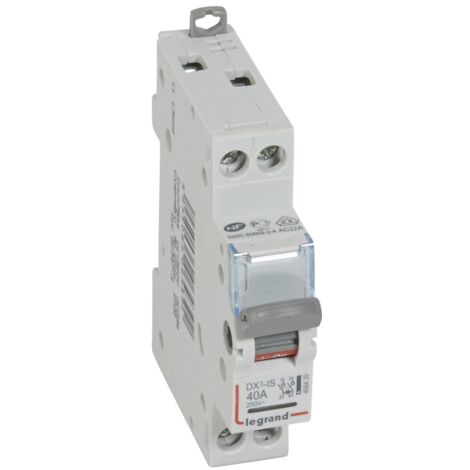 Interrupteur-sectionneur DX³-IS à voyant 2 Pôles 400V 40A 1 module LEGRAND 406439