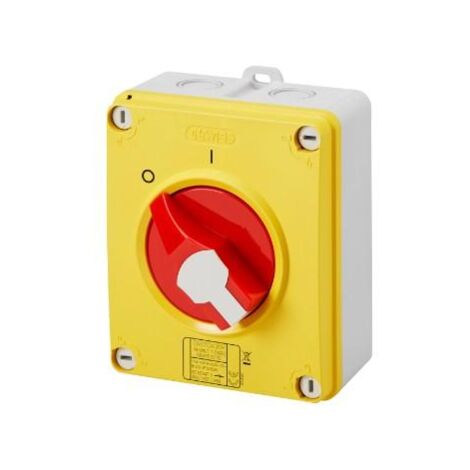 Interrupteur Sectionneur HP Plastique 40A 2 Pôles Urgence GEWISS GW70441P