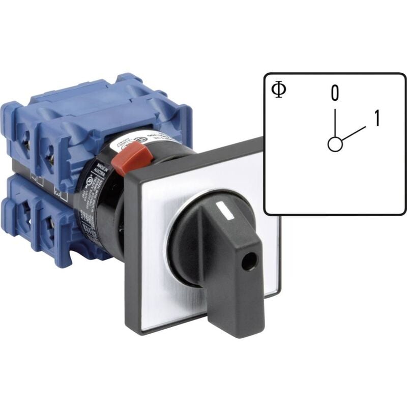 CH10.A201.FT2 Interrupteur sectionneur 20 a 1 x 60 ° gris, noir 1 pc(s) - Kraus&naimer