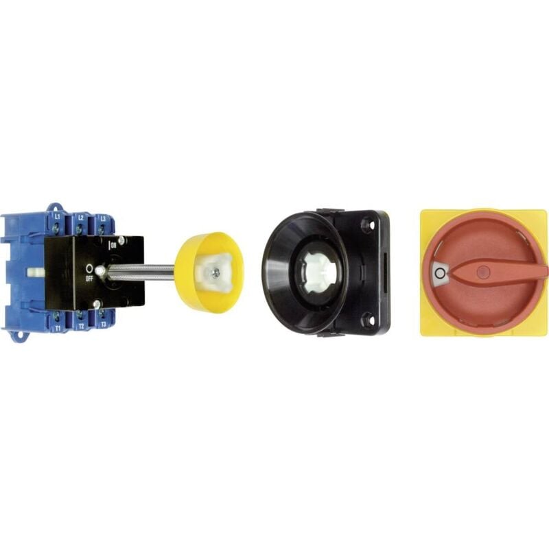 KG20B.T203/09.VE Interrupteur sectionneur avec adaptateur de porte 25 a 1 x 90 ° rouge, jaune 1 pc(s) - Kraus&naimer