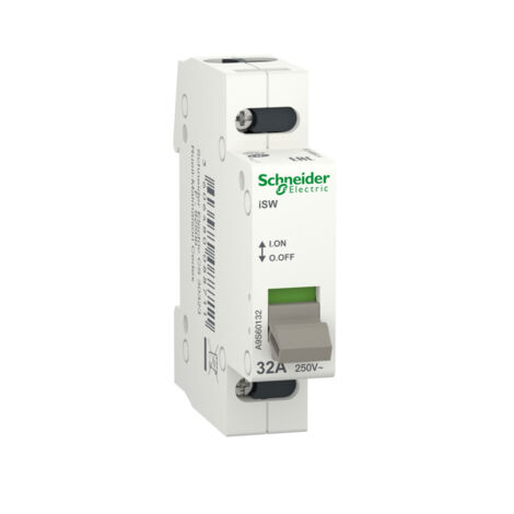 Interrupteur-sectionneur modulaire 32A 1P iSW A9S60132