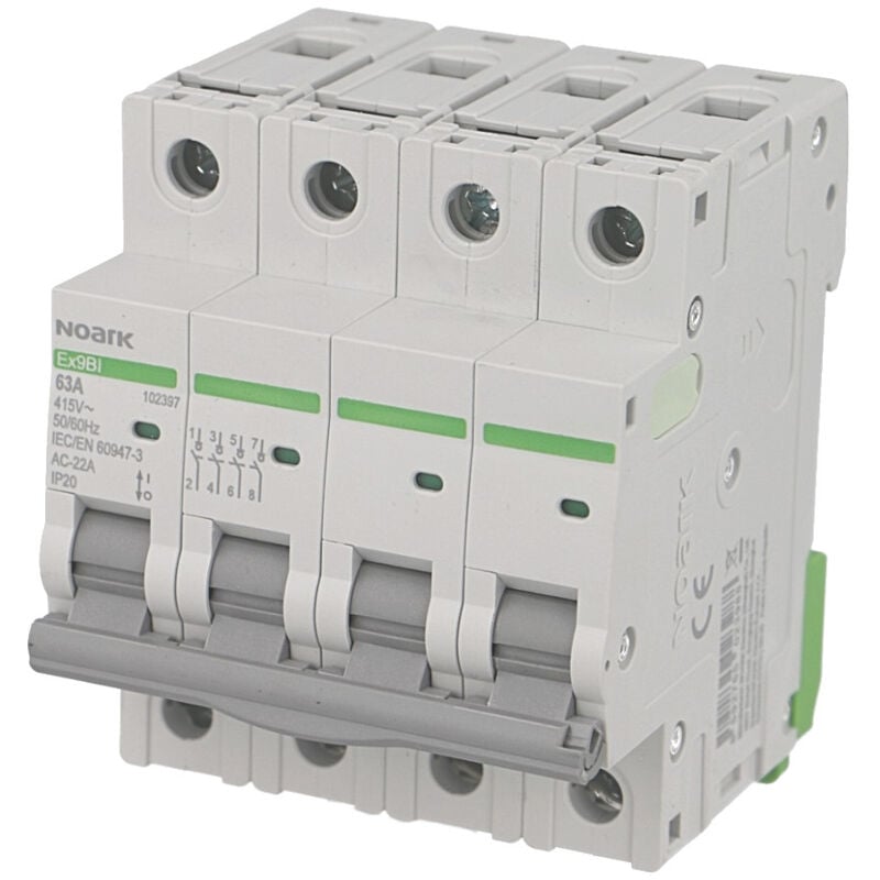 Interrupteur Sectionneur Modulaire 4 pôles 63A Noark