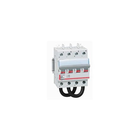 Interrupteur-sectionneur modulaire à manette courant continu 800V pour application photovoltaïque 25A 4 modules LEGRAND 414223