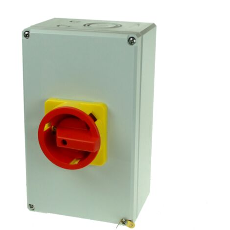 Interrupteur sectionneur rotatif 4P 125A avec boitier étanche IP66 - Sectionneur cadenassable